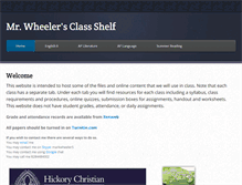 Tablet Screenshot of classshelf.com